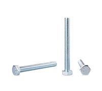 (Pack of 10 pcs) DIN 933 Zinc Plated Steel Hexagon Bolts M8 x 70 mm 8.8 Grade, Hex Screws, Fully Threaded, Hex Head, Tap Bolt (10, M8 x 70 mm)