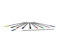 Valuex Fineliner Pen 0.4mm Line Assorted Colours (Pack 10)
