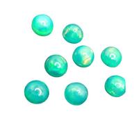 Pack Of 10 Piece Natural Dyed Green Ethiopian Opal Aaa Quality Loose Round Shape Gemstone (7 X 7 Mm) Cabochon Faceted October Birthstone Opal For Jewelry Making .-B09SZGLBMRNAMZ