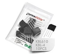 (Pack of 10 Pieces) Chanzon KBL610 Bridge Rectifier Diode 6A 1000V KBL-4 (SIP-4) Single Phase Full Wave 6 Amp 1000 Volt Electronic Silicon Diodes
