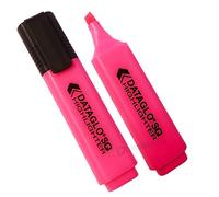 PACK OF 10 PINK DATAGLO SQ CHISEL TIP HIGHLIGHTERS