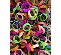 Pack of 10 Plain 22mm Mixed Colour Vape Bands Silicone Anti Slip Bands Vape Rings Protect Your RBA RDA Mechanical MODS
