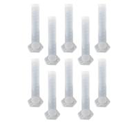 Pack of 10 Plastic Measuring Cylinders with Precise Graduation for Chemistry and Biology Experiments, Measuring Cups, Laboratory Measuring Cylinders