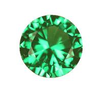 Pack of 10 pmc Safe 3mm Stones for Kiln Firing CZ, Nanosital, Ruby for Precious Metal Clay Casting (Emerald Green Nanosital)