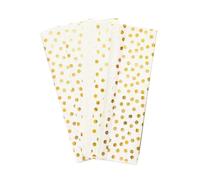 Pack of 10 Polka Dots Luxury Gold Metallic Plastic-Free 18gsm Tissue Paper Sheets 50x70cm