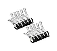 Pack of 10 Pool Cover Clips with Plastic Handles, Robust Windproof Spring Clip for Outdoor Use, Durable Stainless Steel Hanger, Spring Clamps, Fasteners with Plastic Handles