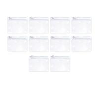 Pack of 10 Portable Zippered Pouches for and Pills Travel Friendly Transparency Bags for Easy Identification Travel Friendly Pills Case