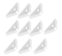 Pack of 10 Practical Stainless Steel Corner Brackets Accessory for Enhancing Structural Integrity of Chairs and Shelves Stainless Steel Corner Brackets