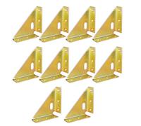 Pack of 10 Practical Stainless Steel Corner Brackets Accessory for Enhancing Structural Integrity of Chairs and Shelves High Strength Laminate Brackets