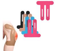 Pack of 10 Precut Kinesiotapes Knee, Pre-Cut Knee Wraps for Sports & Everyday Use, Waterproof & Breathable, Stabilises the Knee Joint for Pain & Injuries (Pink)