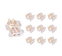 Pack of 10 Professional 0.78mm 2Pin Female Plug High End Sound Connector Headphone Cable Repair Headphone Cable Accessories