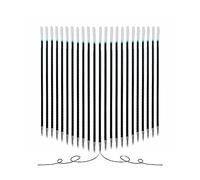 (Pack of 10) Replaceable Ink Ballpoint Pen Refills Black 0.7mm Medium Ball-Point Refill for Smooth Writing Retractable Ballpoint Pen School Writing Stationery Office Supplies (Black Ink)