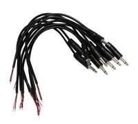 Pack of 10 replacement open-end male jack connectors, 2-pole, mono 1/8" 3.5 mm, for bare cable