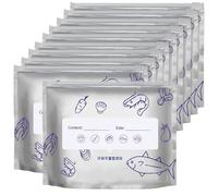 Pack of 10 Reusable Sealed Aluminum Foil Fresh-Keeping Bag,Frozen Meat for Long-Lasting Freshness, Suitable for Kitchen Vegetable, Fruit, Sandwich Refrigerated Bags, Medium Size 6.69 * 9.05 Inch