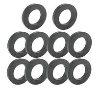 Pack of 10 Ring Magnets: Diameter 45 mm x 22 mm x 8 mm Ferrite Ring Magnet with Hole, Magnetic Ring Heavy Duty Ring Magnets Magnetic Disc with Hole Ring for Industry, DIY, Crafts, Science Projects