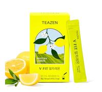 Pack of 10 sachets en poudre Kombucha Matcha Citron Boisson instantanée probiotique au thé sans sucre Teazen TZ-MTLM