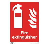Pack Of 10 Self-Adhesive Fire Extinguisher Safety Signs - 150 X 200mm