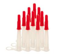 Pack of 10 Silicone Tube Nozzle Caps - Re-sealable Mastic Cartridge Spare Nozzles Screw Covers