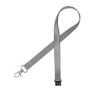 Pack of 10 Silver Lanyards perfect for ID Cards, Name Badges, USB Drives, and Much More - Durable Breakaway Silver Lanyard Neck Strap Suitable for Everyday Uses
