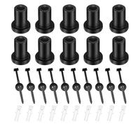 Pack of 10 Sliding Barn Door Rails Track Spacers Set with Screws and Lags Bolts for Wall Mounting and Connection Device Professional Construction Tool