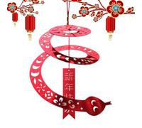 Pack of 10 Snakes Year Paper Ornament, Snake Ornament 2025, Cartoon New Year's Eve Snakes Decoration, Happy Paper Snake Ornaments, Chinese New Year Snake Ornament