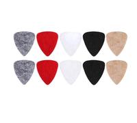 Pack of 10 Soft Felt Guitar Picks High Densities Felt Texture Ukulele Plectrum Suitable for Ukulele Players Present Soft Picks