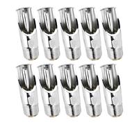 Pack of 10 Stainless Steel Animal Drinking Devices Adjustable Water Supply with Filter for Livestock and Poultry Livestock Watering Structure