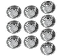 Pack of 10 Stainless Steel Bowl Metal Vegetable Plate Tablewares for Soups and Rice Practical Kitchen Tool Stainless Steel Bowl