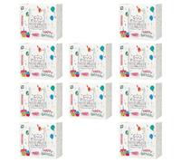 Pack of 10 Sturdy Gift Bags for Birthdays Offering Various Pattern Handles Easy Transport User Friendly in Any Event User Friendly Paper Birthday Bags with Multiple Color