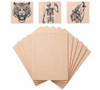 Pack of 10 Tattoo Practice Skin Double-Sided Silicone Tattoo Practice Skin Tattoos Practice Skin Blank for Beginners and Experienced Tattoo Artists