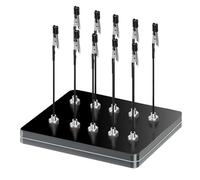 Pack of 10 Third Hand Soldering and 1 Iron Box as Base - Flexible Soldering Aid with Crocodile Clips and Magnetic Base - Ideal for Board Holder, Electronics, Model Making Accessories and Hobby Work