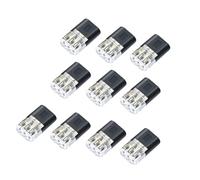 Pack Of 10 Three Pin Terminals Connectors With For Safe And Easy Installation Designs In Industrial Equipment Electrician Terminals Block