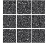 Pack of 10 Tile Stickers-Black Stone Effect Mosaic self Adhesive Wall Art Decor Tile transfers Bathroom backsplash Kitchen splashbacks Peel and Stick Cover