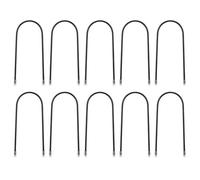 Pack of 10 U Shaped Gutter Downspout Extension Anchors Stakes, Ground Pins, | Simple No-Drill Placements, 27cm, For Garden Yard House Exterior Fence Underground Rain Rainwater