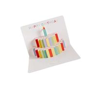 Pack of 10 Unique Rainbow Greeting Card Creative 3D Birthday Birthday Party Supplies Suitable for Various Age Rainbow Cake Greeting