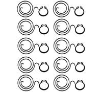 Pack of 10 Universal Hardware Door Handle Spring Replacement Repair Kit, Doors Handle Repair Springs 2.5 Turn 2mm Thick Carbon Steel Spring, Both Right Handed and Left for Repairing Sagging Door Latch