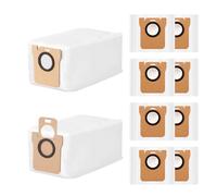 Pack of 10 Vacuum Cleaner Bags for Dreame L10s Ultra / L10 Ultra / L20 Ultra & Xiaomi X10+ / X20+ / X20 Pro / X20 Max Robot Vacuum Cleaners, 2.5 L Bags Large Capacity Accessories Vacuum Cleaner Bags