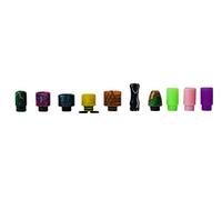 Pack of 10 Variety Drip Tip Mouthpieces - 510 Size