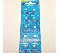 Pack of 10 Vinnic L521F / AG0 1.5V Alkaline