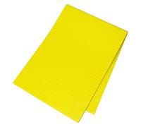 [Pack of 10] Visual Memory Aid A4 Bright Yellow 50 Sheet (100 Page) Paper Notepad Refill Memo Lined Writing Pads
