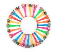 Pack of 10 Water Balloons 1110pcs, Easy Fill in Seconds Self Sealing Water Bombs in Bunches with Tap Adapter, Colourful Summer Water Fight, Outdoor Garden Parties, Beach, Pool, (1110pcsxBalloon)