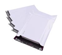 Pack of 10 White Plastic Postal Bags (12 x 16") Parcel Bags for Posting Clothes Mailing Bags for Shipping & Posting Parcels Packwith®
