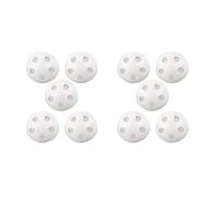 Pack of 10 White Rattle Balls Inserts Rattle Box Repair Doll Noise Maker Insert Rattle for Animal Doll, Rattles and Plush Rings