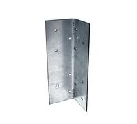 Pack of 10 x 60mm x 60mm x 180mm Galvanised Universal Post Extender Brackets