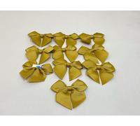 Pack of 10 x 6cm Wide Dark Gold Grosgrain Self Adhesive Bows Bow Double Sided Bow Ribbon