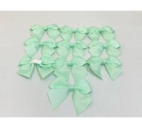 Pack of 10 x 6cm Wide Dark Mint Green Grosgrain Self Adhesive Bows Bow Double Sided Bow Ribbon