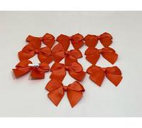Pack of 10 x 6cm Wide Dark Orange Grosgrain Self Adhesive Bows Bow Double Sided Bow Ribbon