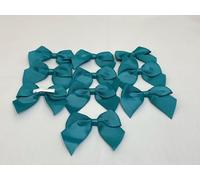 Pack of 10 x 6cm Wide Jade Dark Green Grosgrain Self Adhesive Bows Bow Double Sided Bow Ribbon