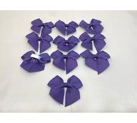 Pack of 10 x 6cm Wide Navy Dark Blue Grosgrain Self Adhesive Bows Bow Double Sided Bow Ribbon