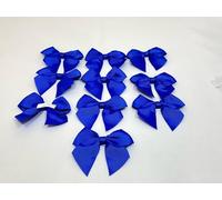 Pack of 10 x 6cm Wide Royal Dark Blue Grosgrain Self Adhesive Bows Bow Double Sided Bow Ribbon